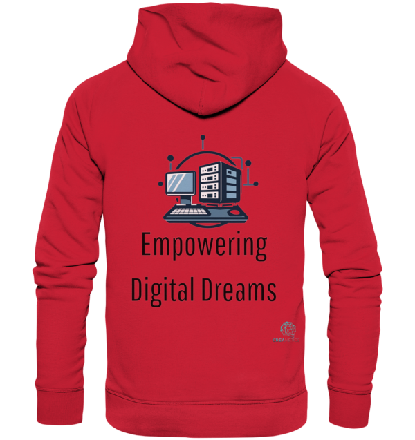 Empowering Digital Dreams - Kollection by CreaNetics - Organic Basic Hoodie – Bild 4