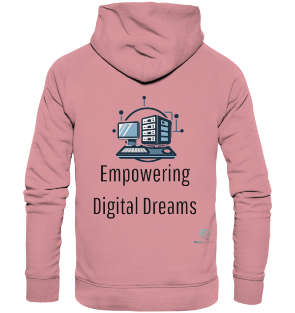 Empowering Digital Dreams - Kollection by CreaNetics - Organic Basic Hoodie – Bild 2