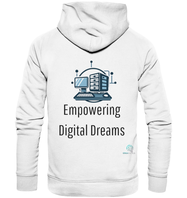Empowering Digital Dreams - Kollection by CreaNetics - Organic Basic Hoodie – Bild 7