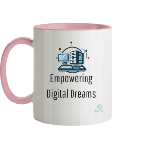Empowering Digital Dreams - Kollection by CreaNetics - Tasse zweifarbig